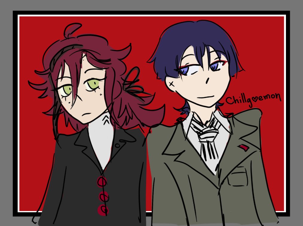 ChillGoemon's tweet photo. smth smth p5 au #heiscara #scarahei https://t.co/eoEqZIFfTt