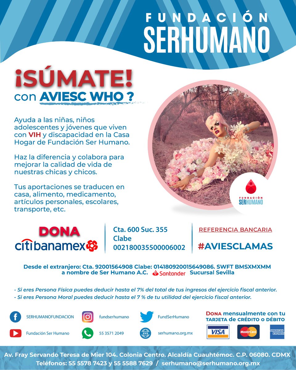 FundSerHumano's tweet photo. Agradecemos el apoyo de nuestra amiga @AviescWho que se suma oficialmente a nuestra causa para salvaguardar el hogar de nuestras niñas, niños, y adolescentes que viven con #VIH en la casa hogar, proporcionarles alimento, medicamento y educación Gracias!!!
#DONA #AVIESCLAMAS https://t.co/6tnCt0aOgX
