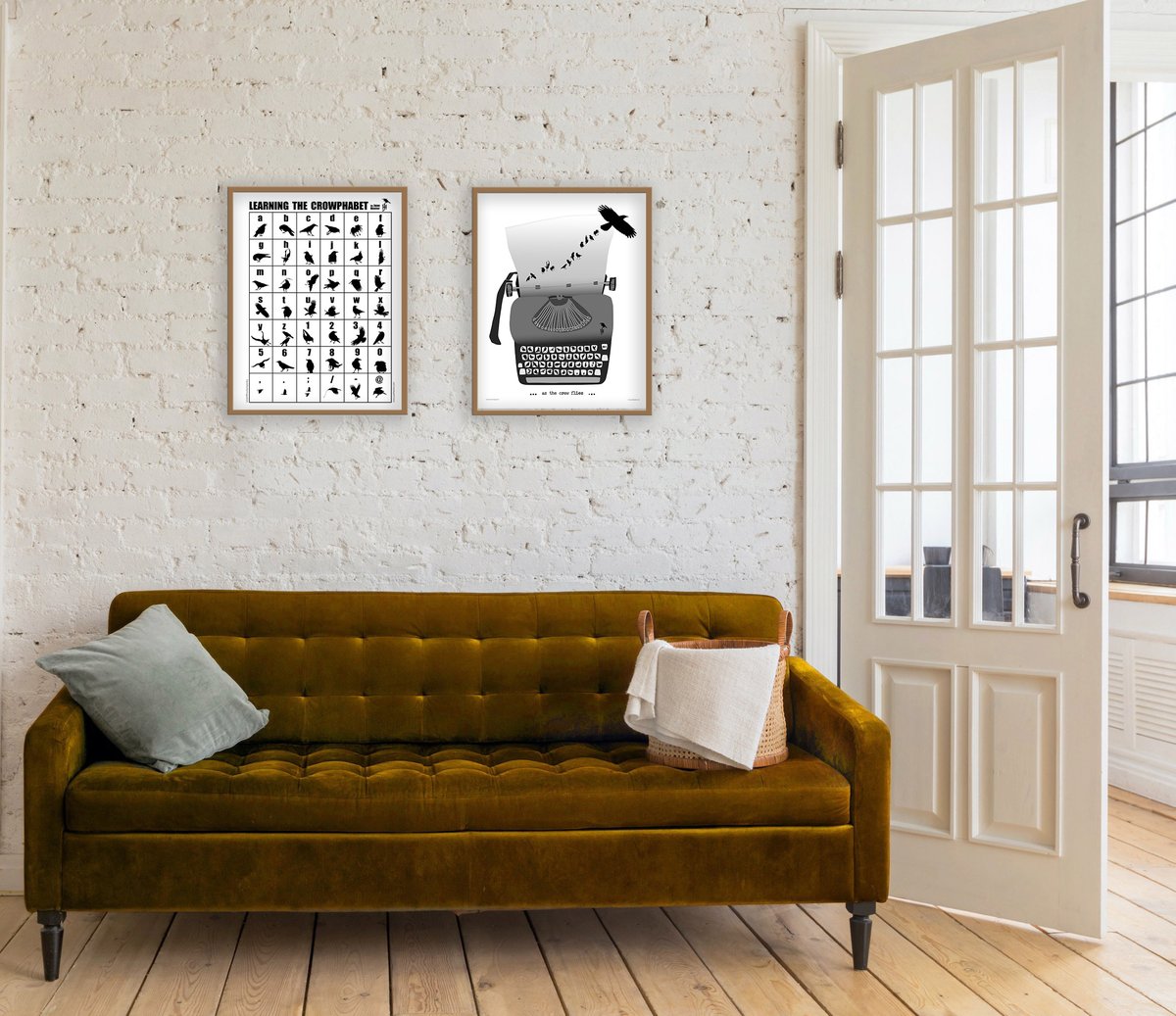 If you're looking for a way to add some inexpensive Crow Zing (this, I assure you, is a well know term in home décor circles) to your walls this spring, I now have two of my eye catching black and white illustrations available as posters.
junehunter.com/collections/po…