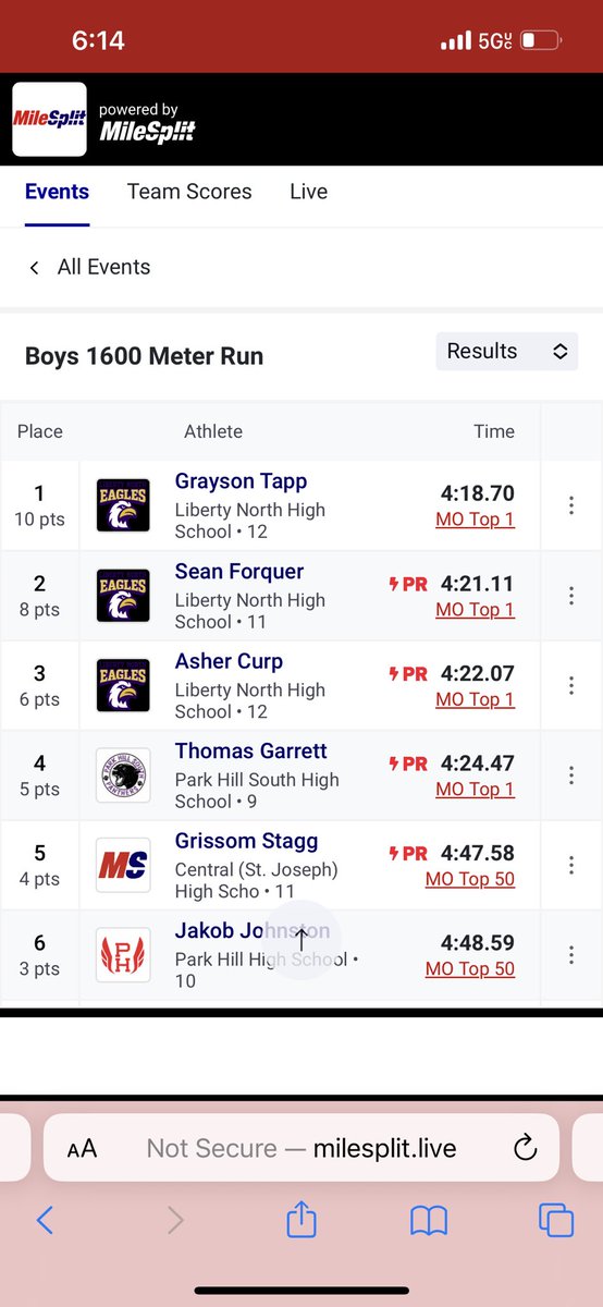 These three had an awesome day! Thanks to <a href="/PH_Track/">PHHS Track & Field</a> for letting us race!