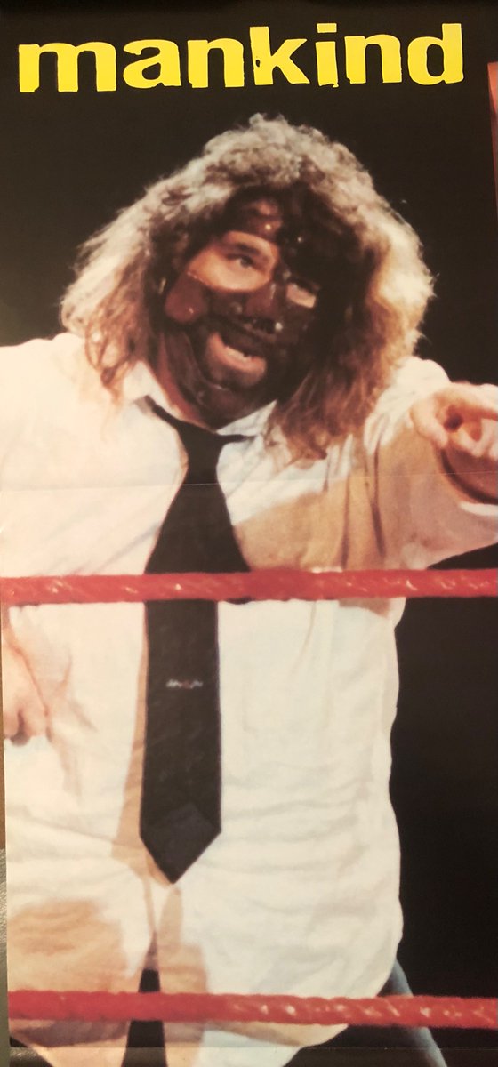 Mankind from WOW magazine issue 2 #mankind #mickfoley #wwe #wwf #ecw #dudelove #attitudeera #cactusjack #wowmagazine