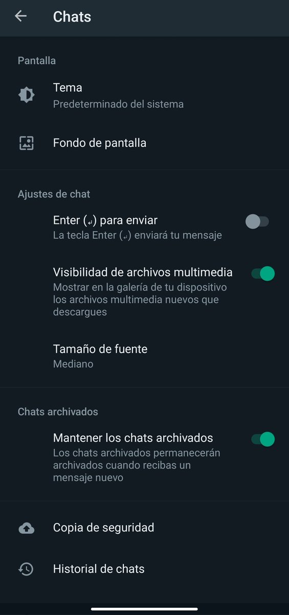 PrimitivoOyoque's tweet photo. @WABetaInfo updated at 2.239.20 and I didn't get the function :( https://t.co/sisDhDTZJe