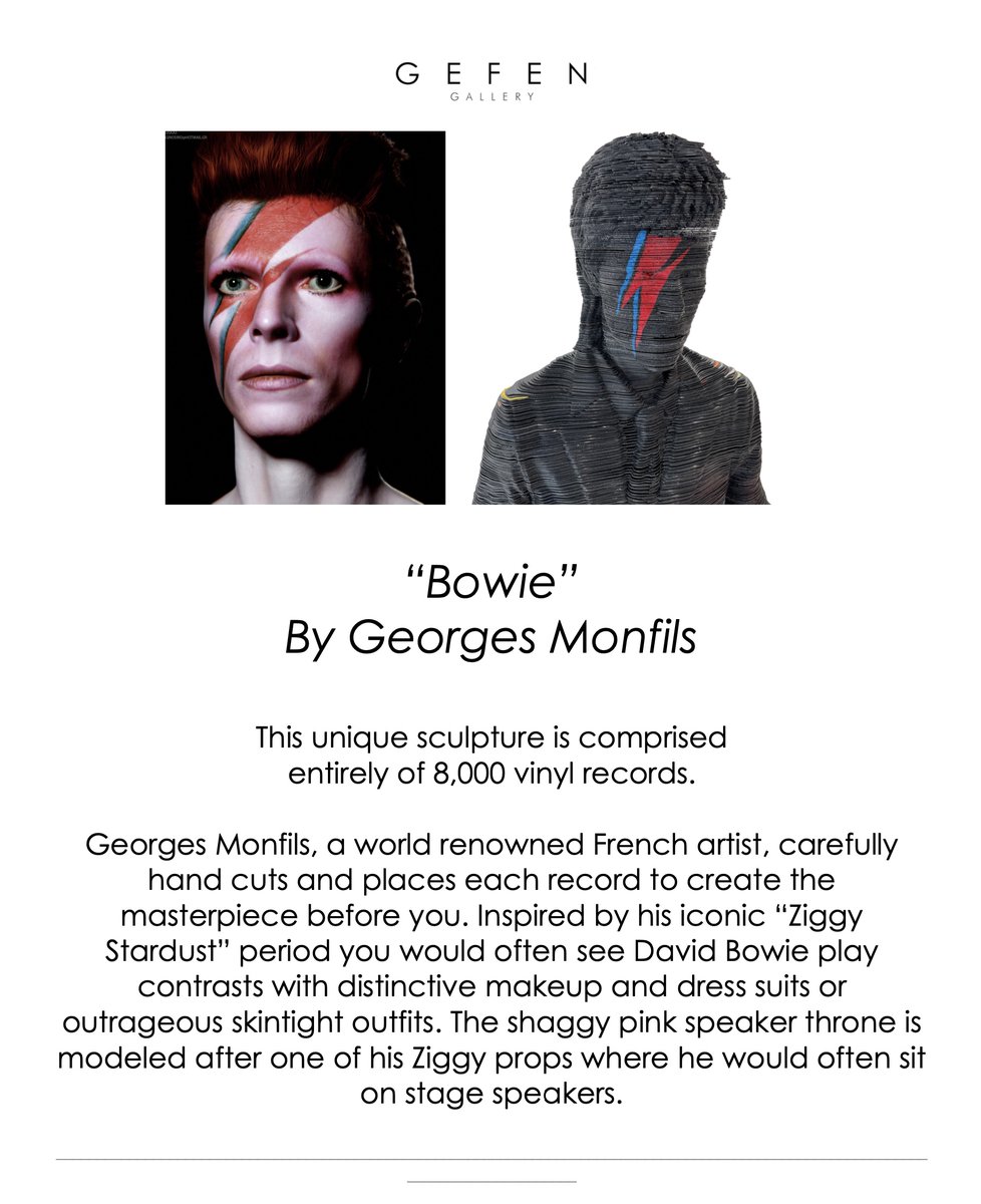 gefengallery's tweet photo. @EricIdle Hi Eric, thank you for sharing! For anyone curious, this is a hand-cut record sculpture by a fantastic artist we represent, Georges Monfils, who specializes in repurposing materials in creating his art. https://t.co/XRNzNHrkMD https://t.co/xOfXgPXpPJ