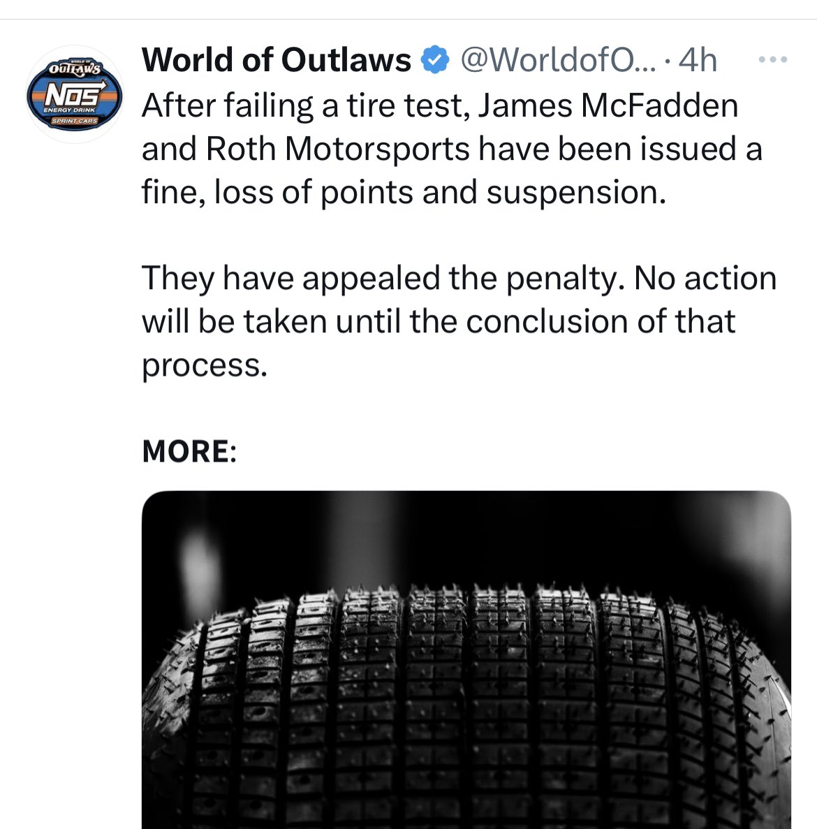 lisafrench111's tweet photo. It’s hard for me to understand why the @WorldofOutlaws asked all four team members to take a polygraph test if they planned on ignoring the results. Btw…all four passed. How well were the three team’s samples taken that night controlled? Was there a mixup? https://t.co/uokMsB1sxD