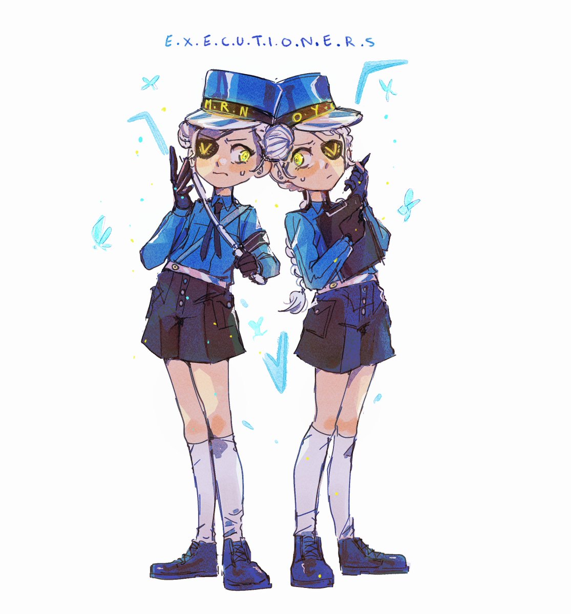 im drowning in art block and also realized i never drew the twins (i think?)