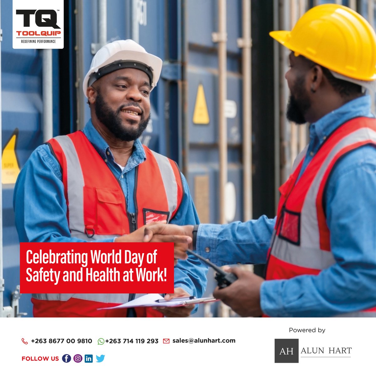 Alun_Hart_Ent's tweet photo. A safe and healthy working environment is a fundamental principle and right at work’(ILO)
We celebrate your safety and well-being at work, which is our top priority as a supplier of high-quality PPE products.
Stay safe and have great day!
#SafetyAndHealthAtWork
#ILO #PPE https://t.co/LzHfPI9EF6