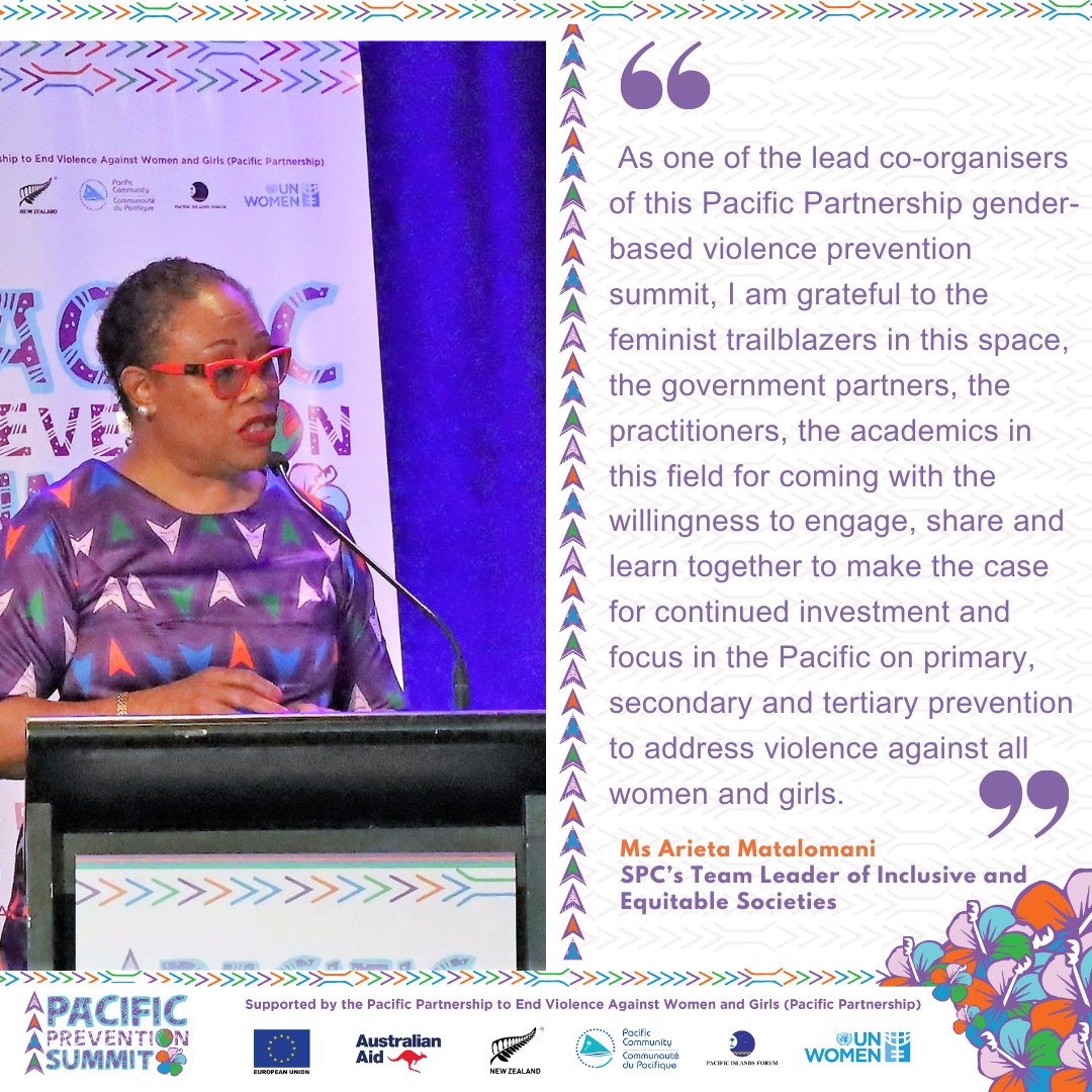 spc_cps's tweet photo. #PacificPeoples | Ms Arieta Matalomani from SPCβs HRSD division shares why the #PacPreventionSummit has been an important step in strategising what works for #EVAWG in the Pacific. @unwomenpacific @ForumSEC @EUPasifika @dfat @MFATNZ https://t.co/zfnLJ3h0aC