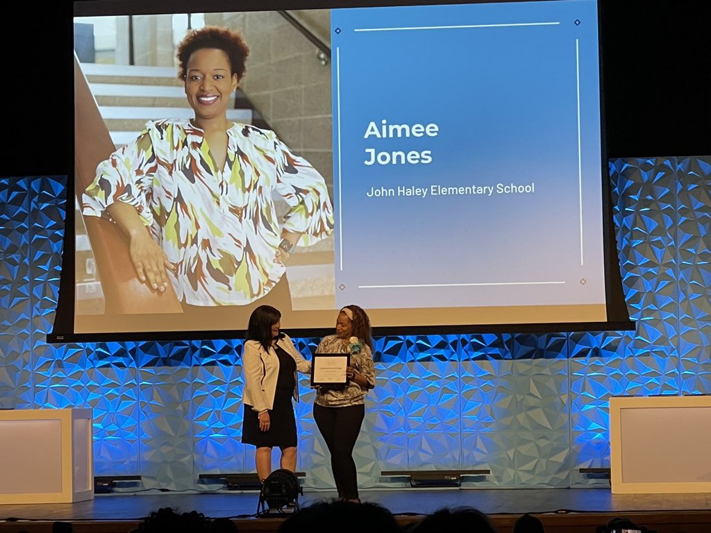 Congratulations to the <a href="/JHaleyBulldogs/">John Haley Elementary</a> teacher of the year!! We love you <a href="/ayejonesIV/">Mrs. Jones</a>!! <a href="/IrvingISD/">Irving ISD</a> #TOY2023