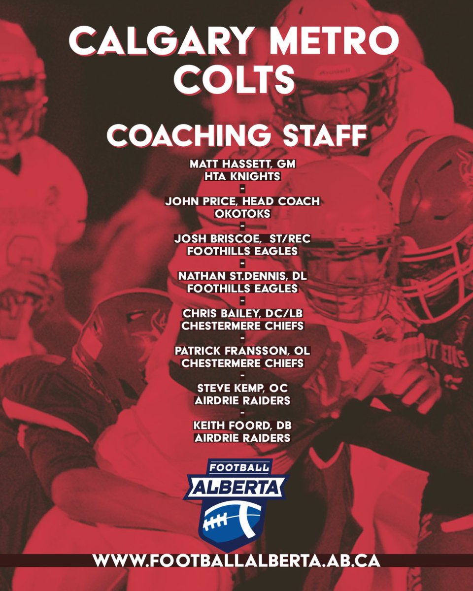 FootballAlberta's tweet photo. Congratulations to all the athletes who have made it to the final Calgary Metro Colts team. Thank you to all our coaches for the evaluation and selection process.
🏈🏈
#football #footballalberta #u16 #southselectioncamps #finalteam #yycandarea https://t.co/md0WeANaBA