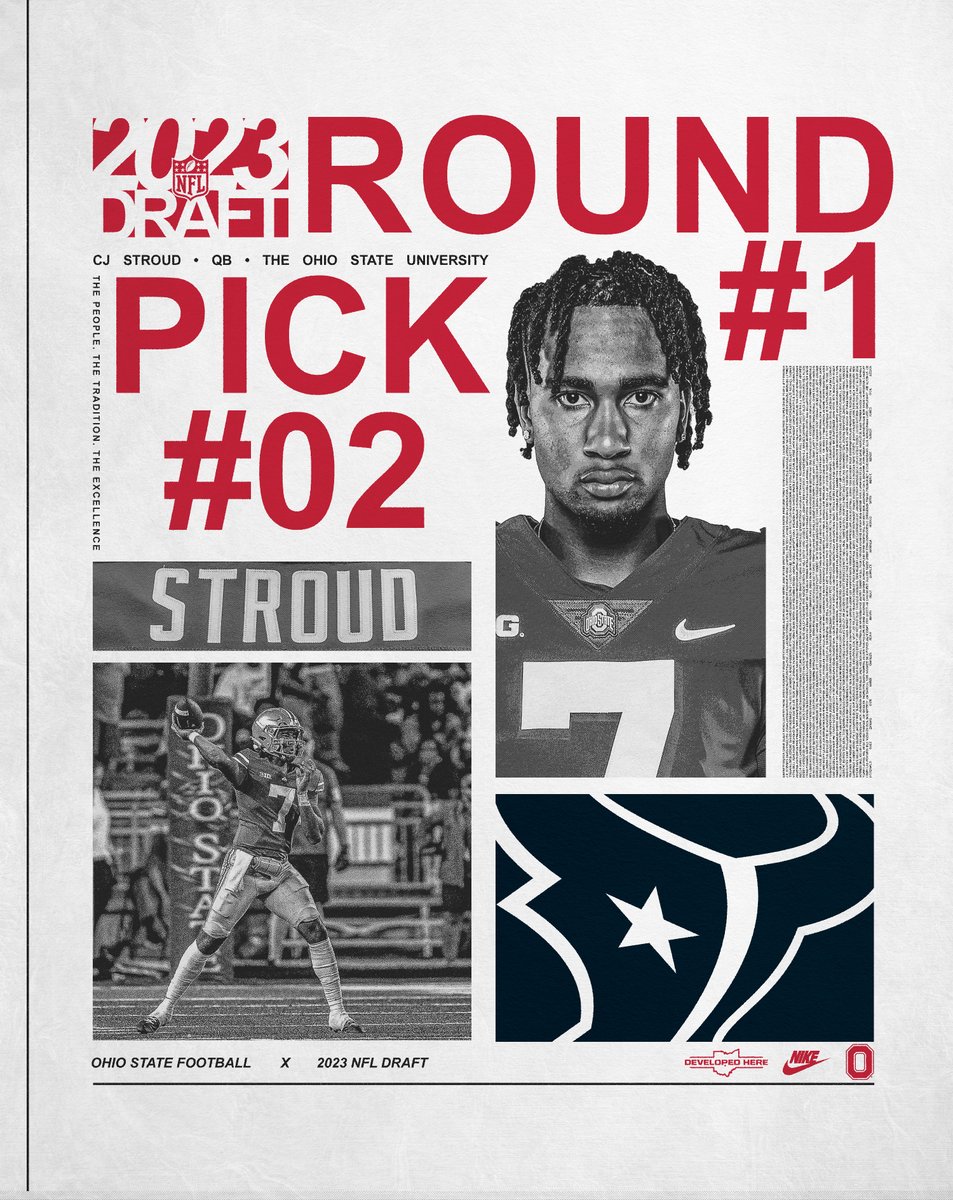 OhioStateFB's tweet photo. He's headed to Houston 🚨

@CJ7STROUD x @HoustonTexans https://t.co/QhP2vlSc1v