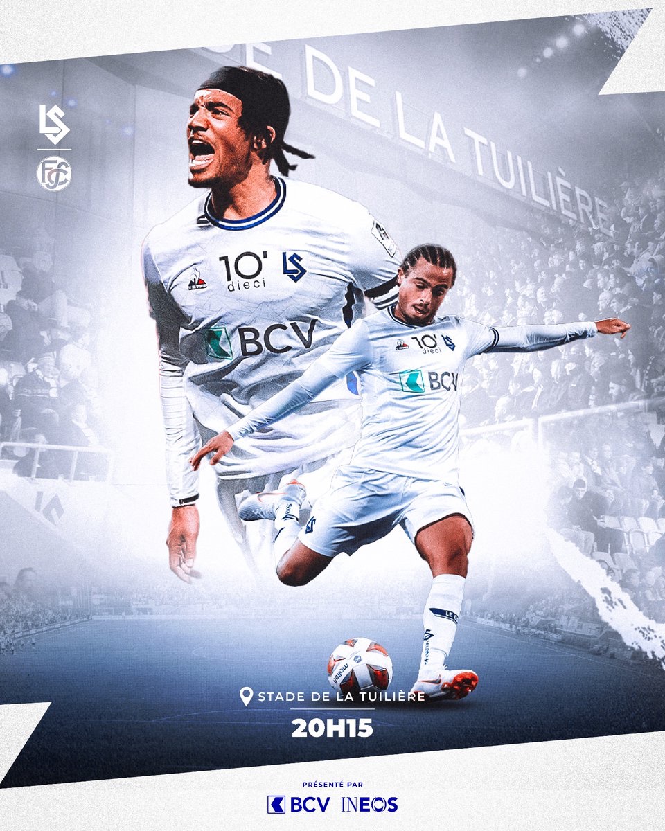 lausanne_sport's tweet photo. 𝗝𝗢𝗨𝗥 𝗗𝗘 𝗠𝗔𝗧𝗖𝗛 ⚔️💙
🆚 FC Schaffhausen
🏆 dieci Challenge League
🕓 20h15
🏟 Stade de la Tuilière
🎟️ https://t.co/aqi3Ec3y64
#️⃣ #LSFCS
💙 #𝗔𝗹𝗹𝗲𝘇𝗟𝗮𝘂𝘀𝗮𝗻𝗻𝗲 🤍 https://t.co/xOB2yDzkxh