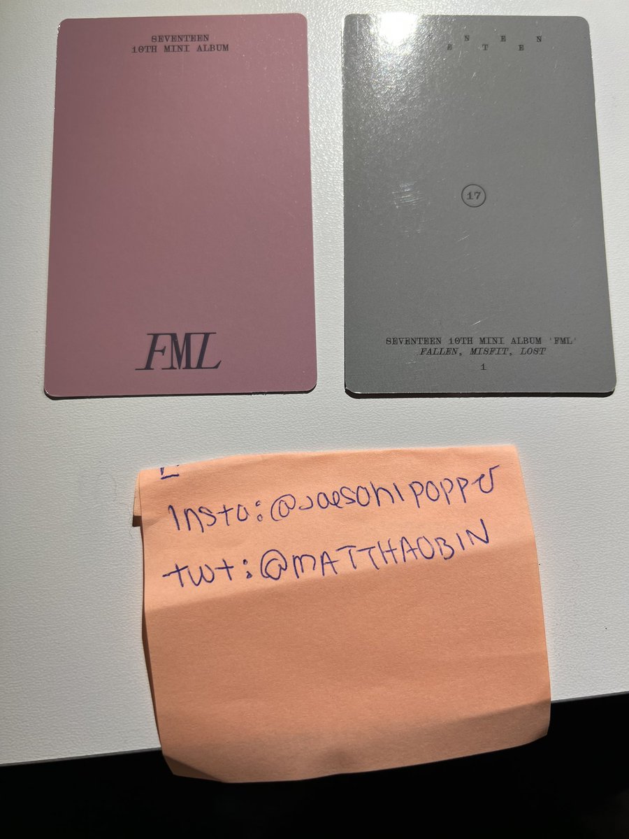 gyuhaomp3's tweet photo. hiiii i’m trading svt pcs 🙏🏼
wtt svt willing to trade svt seventeen
have: seungkwan faded mono life ver & scoups misfit lost ver
want: circled pcs
usa only!!
#wttsvt #svttrades #seventeen #seungkwan #scoups #the8 #mingyu
@svttradingusa @svttrading https://t.co/4sDMj1zz1F