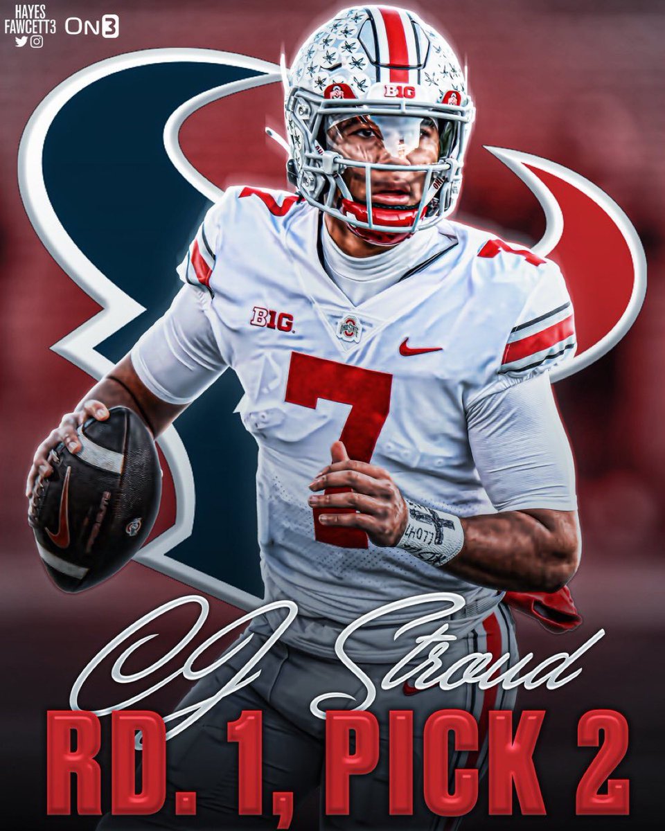 BarstoolOSU's tweet photo. Put the League on Notice 👀 He’s coming Houston 🔥@CJ7STROUD @Hayesfawcett3 https://t.co/r7GN6K1kld