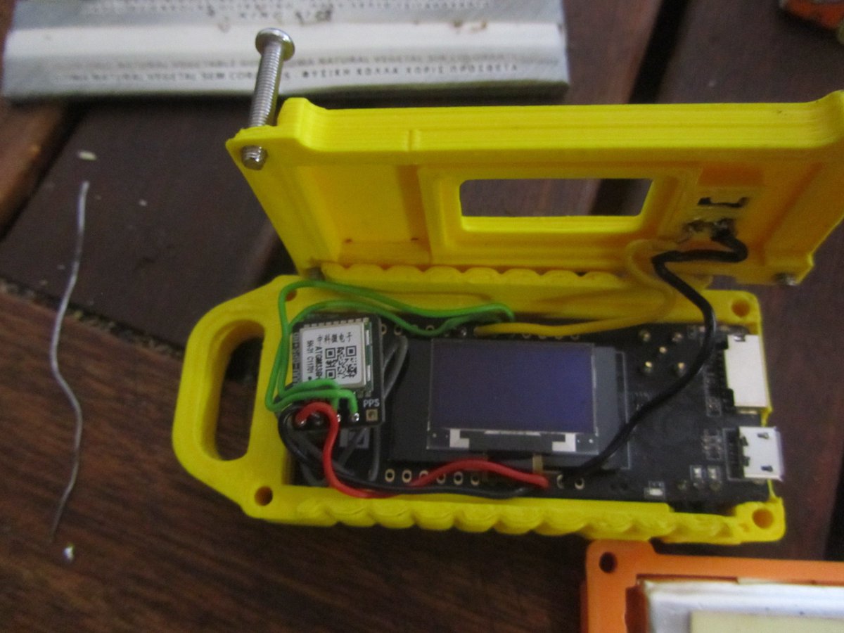 buZztiaan's tweet photo. adding #gps to a #lora32 by @lilygo9 , cheaper than getting their #tbeam which doesnt even have a screen! #meshtastic #esp32 https://t.co/xYilwXICAQ