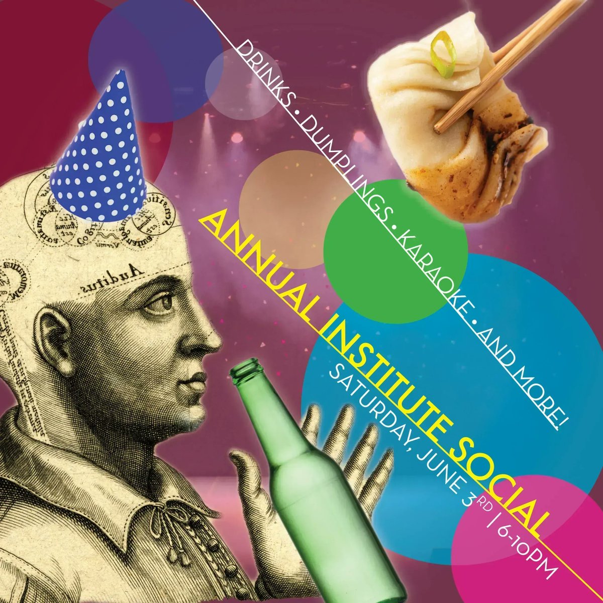 BklynInstitute's tweet photo. BISR's Annual Social is back! | Saturday, June 3rd | Dumplings, open bar, lightning lectures, and more! | Tix start at $25 | https://t.co/kQSKu48XYc https://t.co/zrJg0cv1ut