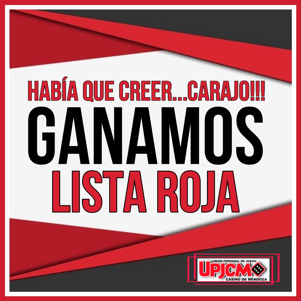 Saludo a <a href="/MartinCain/">Martín Cain</a> actual Secretario y al Secretrario General ELECTO 🗳 Diego Luconi de <a href="/UPJCMoficial/">U.P.J.C.M</a> como asi tambien a l@s integrantes de la "Lista Roja" x el acompañamiento recibido de sus compañeros y compañeros.
Felicitaciones a todos y todas !!!
#UnidadDeLosTrabajadores