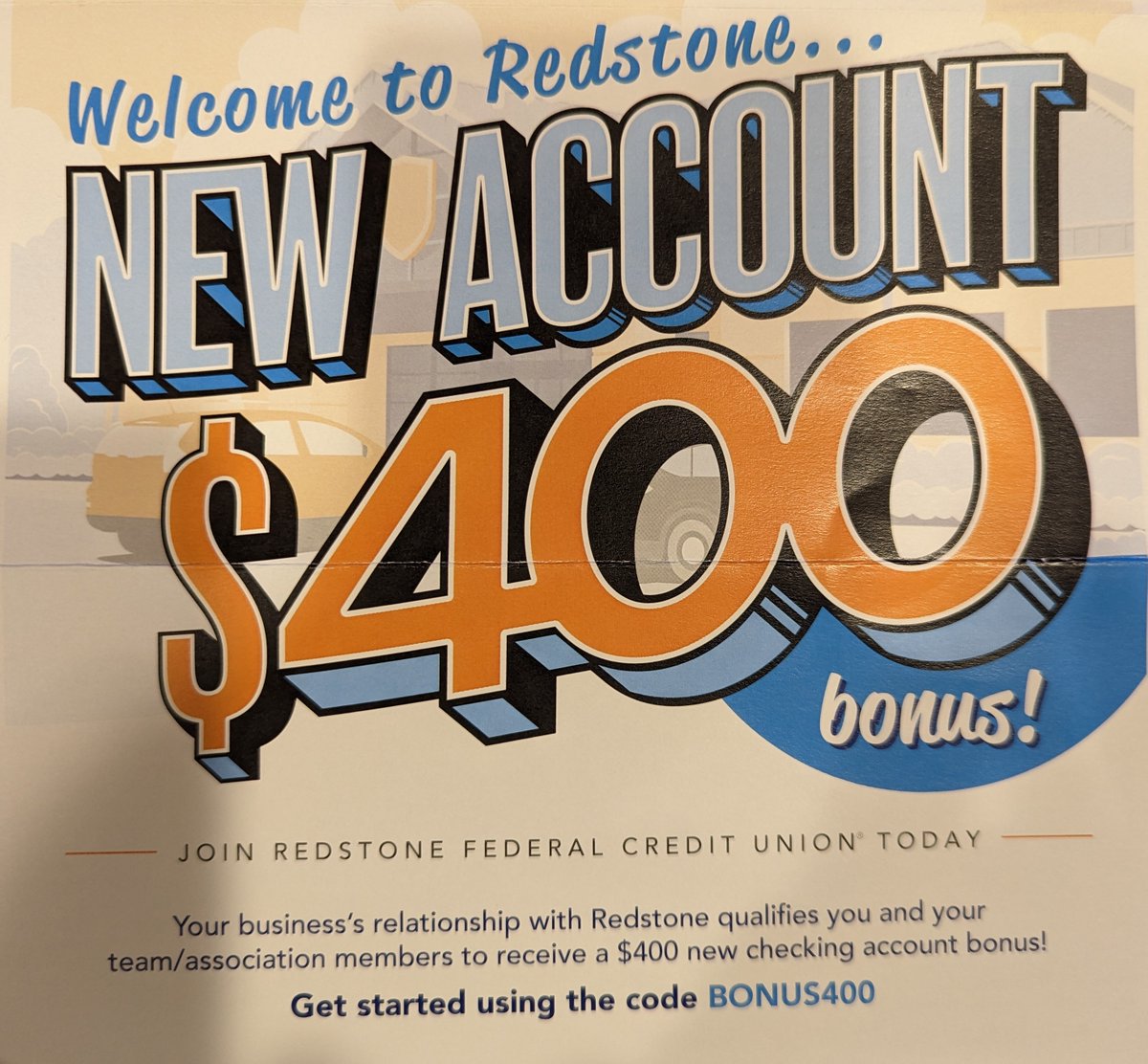 If you're looking for a new bank account...