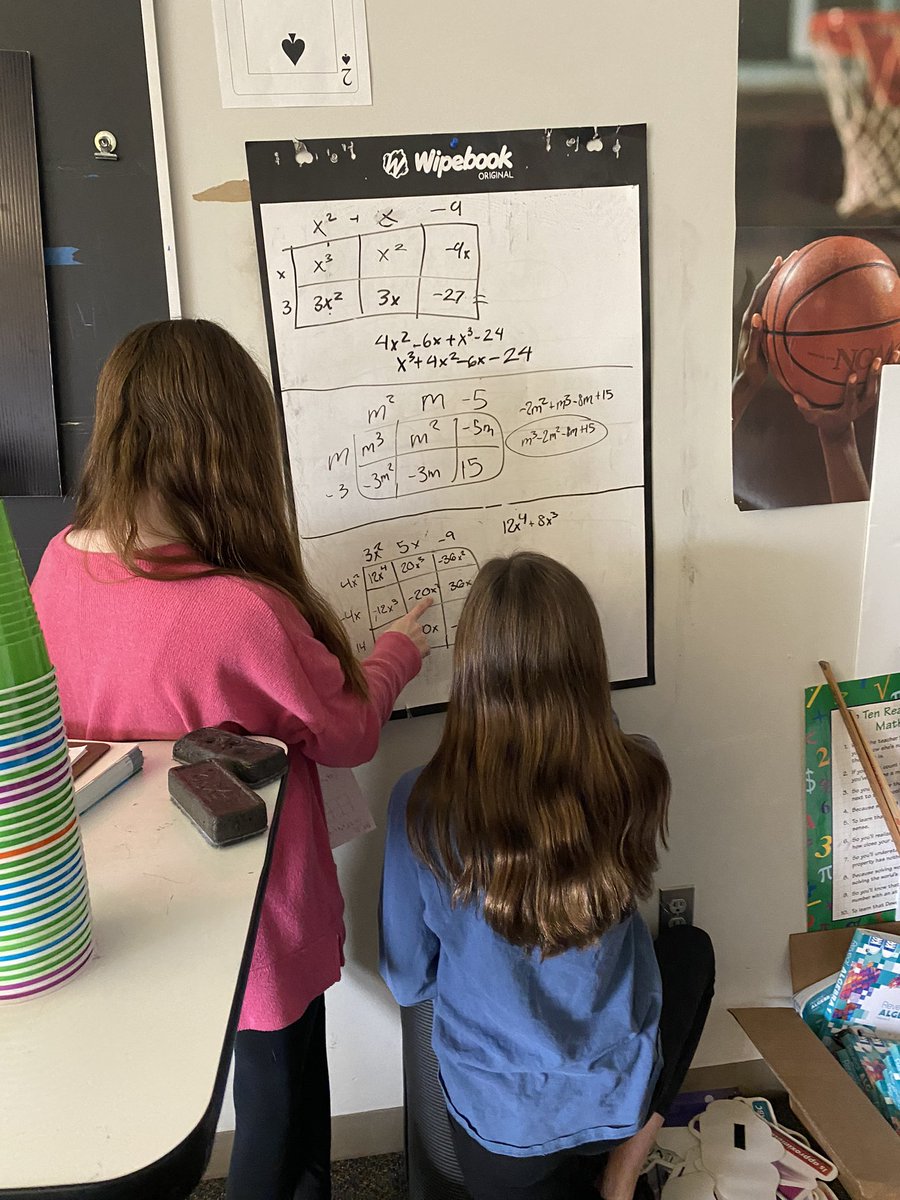 msvannuland's tweet photo. Lots of thinking and problem solving happening in Algebra class! @hssdbv @HSSD https://t.co/zvnapHWvm1