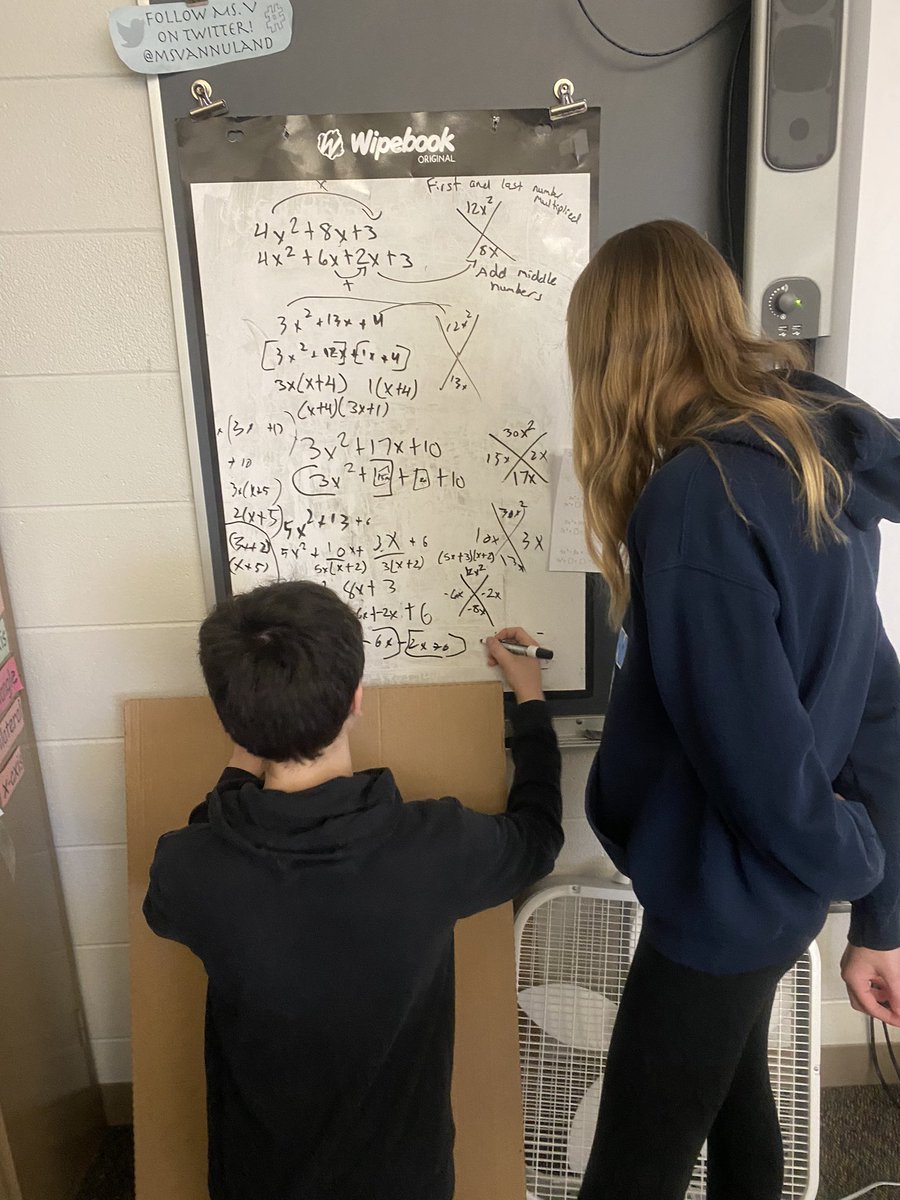 msvannuland's tweet photo. Lots of thinking and problem solving happening in Algebra class! @hssdbv @HSSD https://t.co/zvnapHWvm1