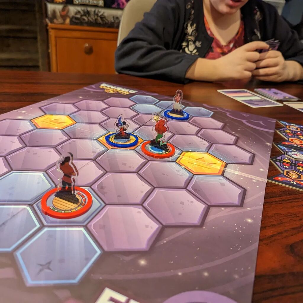 TabletopBellhop's tweet photo. Shot from a "chapter one" game of Disney Sorcerer's Arena Epic Alliances from @theopgames
#TwoPlayerCardGame #SkimishBattle #SkimishWargame #DisneyGame #Disney #BasedOnTheApp #Boardgame #Boardgames https://t.co/fEKg00JG3l https://t.co/sEoXYa3PP8