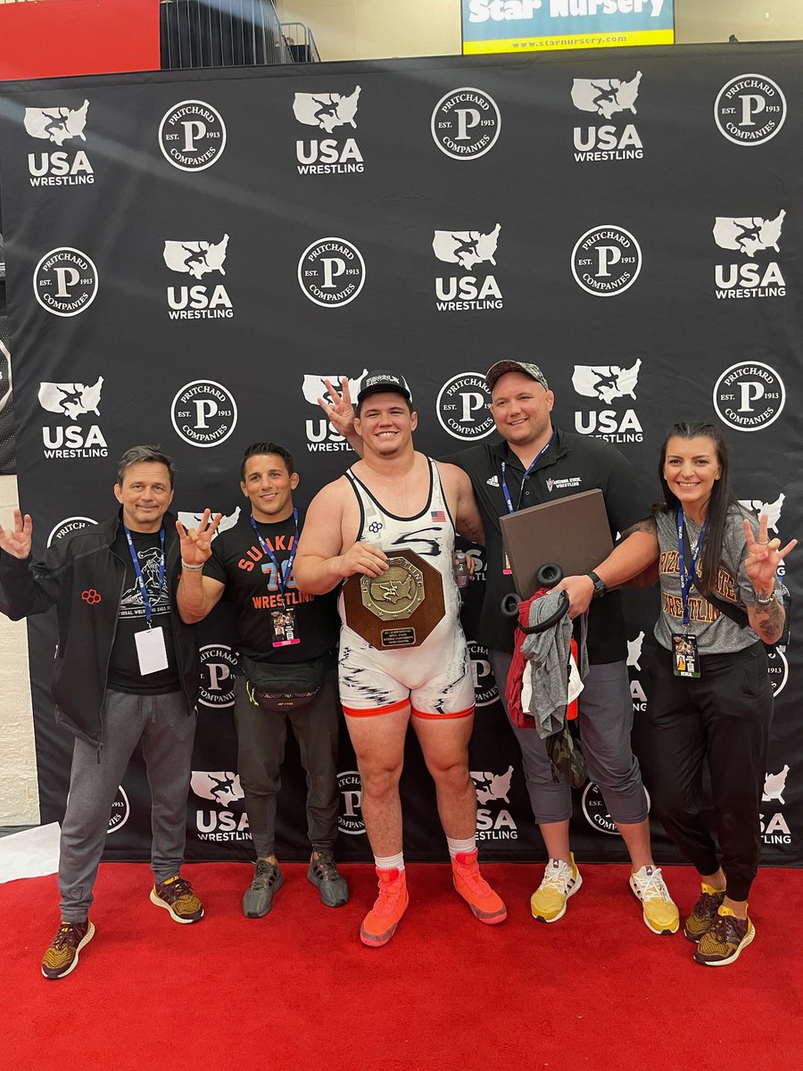 ASUWrestling's tweet photo. π¨US OPEN CHAMPIONπ¨
130 kg GR @TheCohlTrain dominates Adam Coon 11-0 in the championship match to win his second US Open title! ππ https://t.co/5eKdVrmn2O