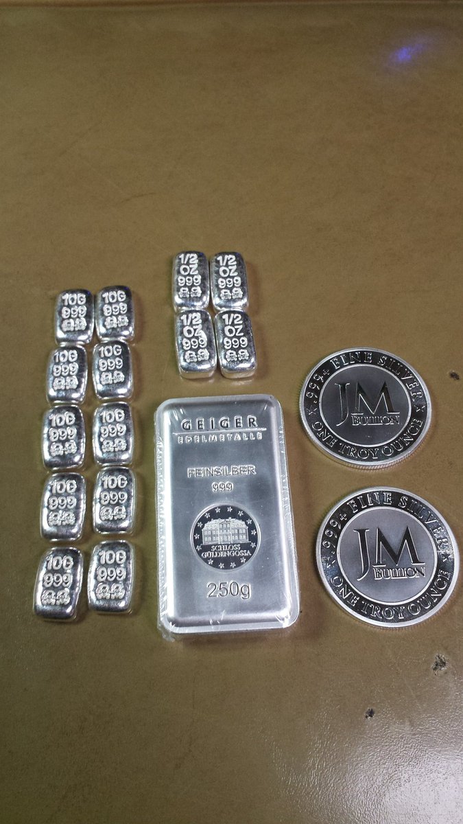 Sometimes you just gotta STACK SILVER!
Tell your trusted family and friends about why stacking #PreciousMetal is a good thing to do! 
It's very good for #GreenEnergy, as silver is key in #solarpower. :)

#Silver #silversqueeze #stacking #gold #beyourownbank #InvestInOurPlanet