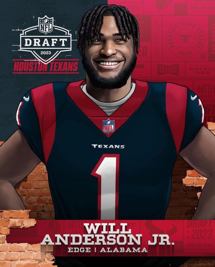 Two48sports's tweet photo. In an unprecedented move, the Houston Texans select CJ Stroud at number 2, then trade up with Arizona to select Will Anderson Jr at number 3. Houston gets one of the top quaterbacks as well as one of the top defenders in the draft. #NFLDraft https://t.co/L8MifeChGP