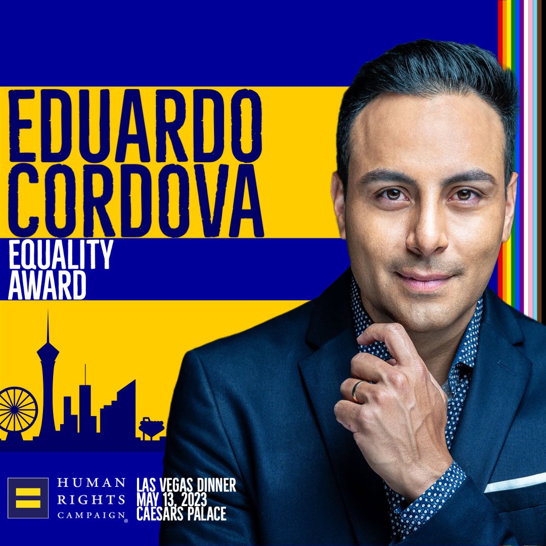 HRCLasVegas's tweet photo. This year, we will be presenting the Equality Award to Eduardo Cordova (@eduardoLV), owner of The Garden Las Vegas; and the Trailblazer for Equality Award to drag legend, Hot Chocolate, Larry Edwards (@LarryEdwardsLV). https://t.co/cWOClE7Vyc https://t.co/9wVq0in5Bk