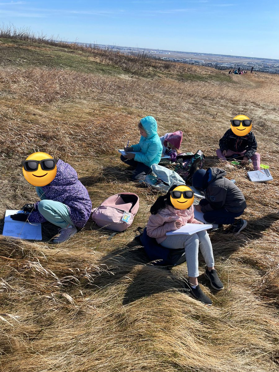 MsAHassel's tweet photo. We had a fabulous day out on the land at Nose Hill Park today! Students sketched, engaged in sharing circles and completed a scavenger hunt! https://t.co/LfTx2E08fL