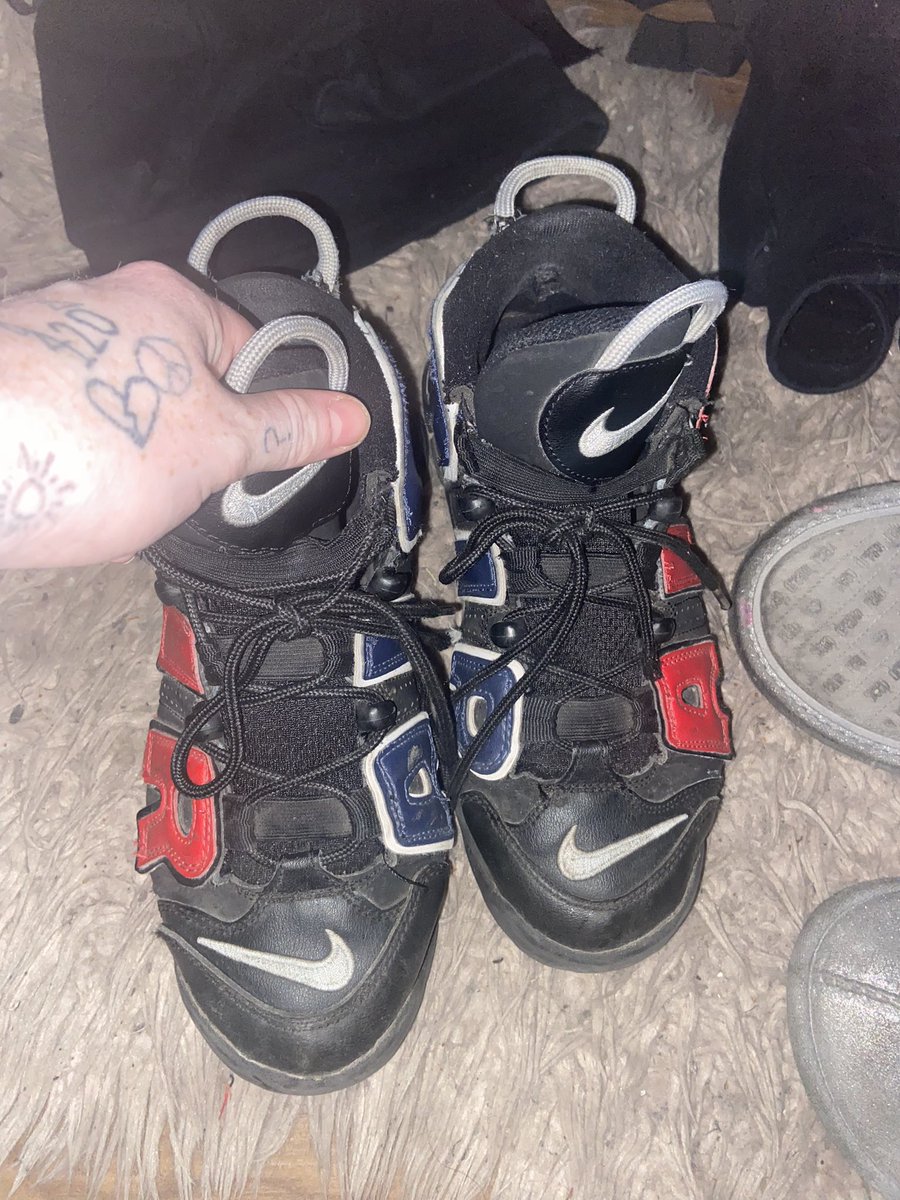 NoMercyFindom_'s tweet photo. Selling my iconic session trainers (worn daily for over a year!) for £150 minimum- can collect in person or I can ship if not in UK 

Findom Paypig slave foot feet boots shoes fetish https://t.co/2zVJb13VdU