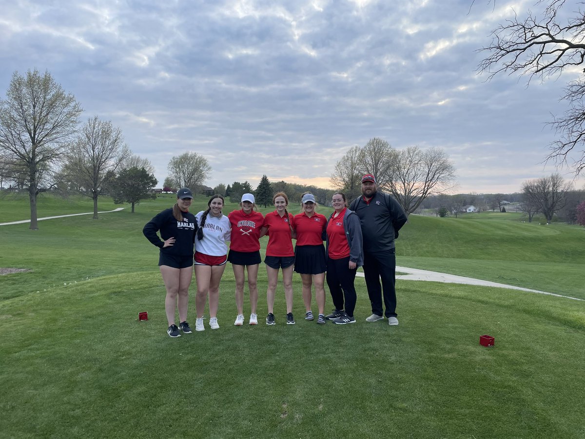 Better tweet this baby! 

Cyclones shoot 190 to beat Clarinda by 10 strokes! 

Harlan 190
Clarinda 200

Timber Svendsen 45
Ella Freund 46
Kara Kenkel 48
Macy Mueller 51
Tela Schwery 54
Caitlin Ryan 84 

Timber Svendsen 2nd Medalist