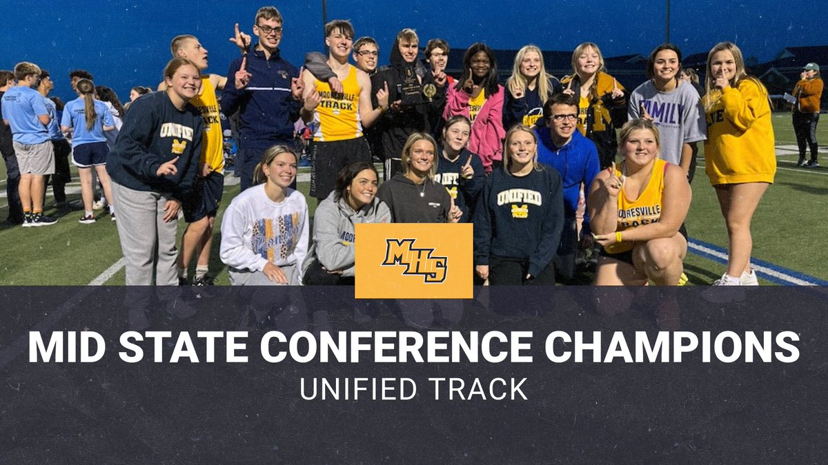 Congrats to the unified track team! Conference Champs! #BeMOORE