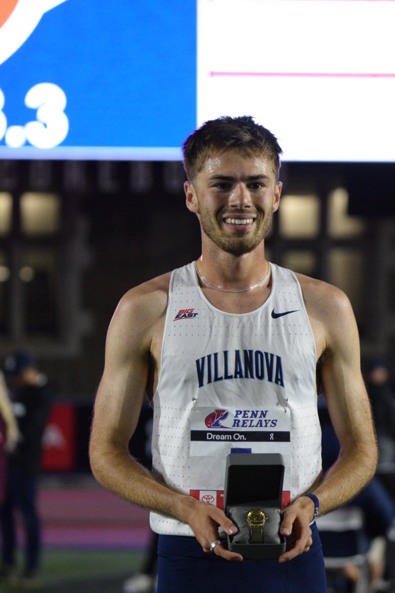 NovaTrackXC's tweet photo. Our first champion of the weekend is Josh Phillips who wins the men’s 5K in a 1-2 finish with Haftu Strintzos! #gonova #pennrelays2023 

Meet Central: https://t.co/jpDTalkK6u https://t.co/F1HSN9EV0q