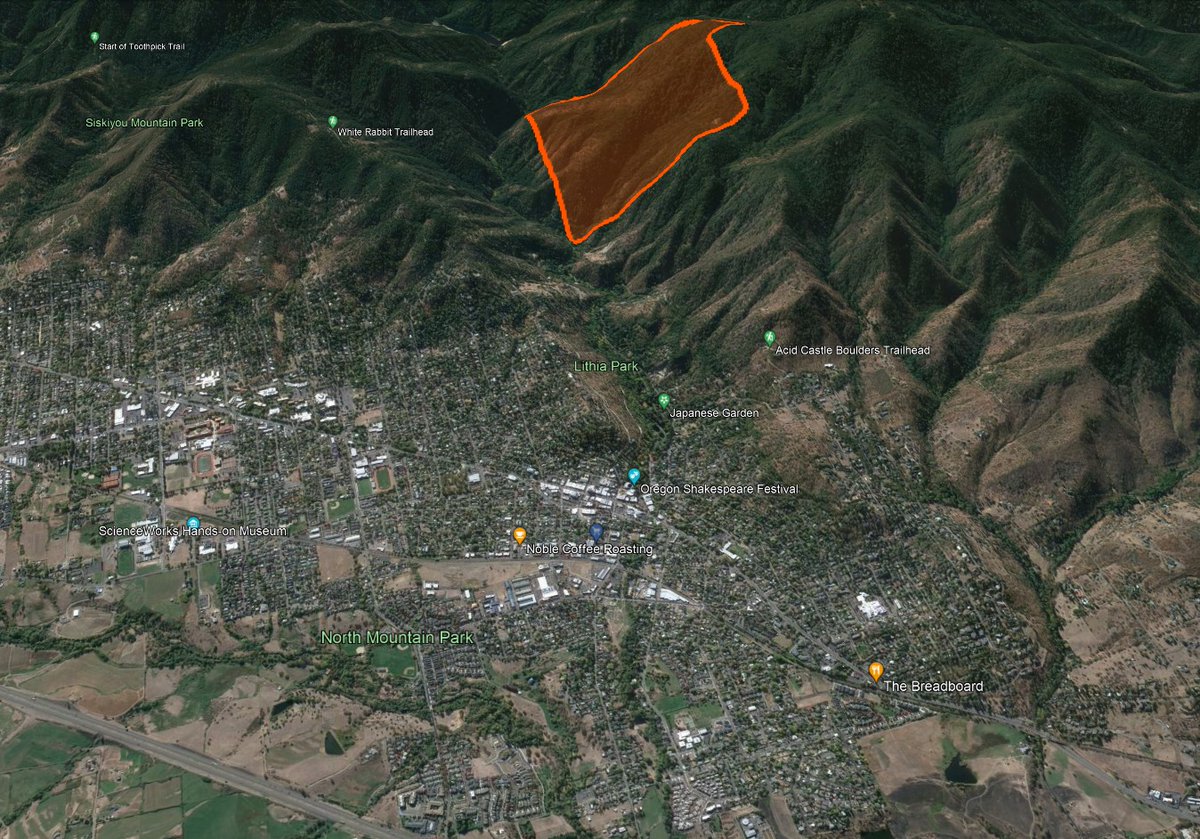 notactiveAFR's tweet photo. @RRSNF managed a controlled burn on 60 acres for community wildfire safety west of Ashland's drinking water. Thank you to the fire managers for their work in risk reduction. Tomorrow, burning will continue in the same area of the Ashland Loop Road above Granite. https://t.co/IMS8tkmahF