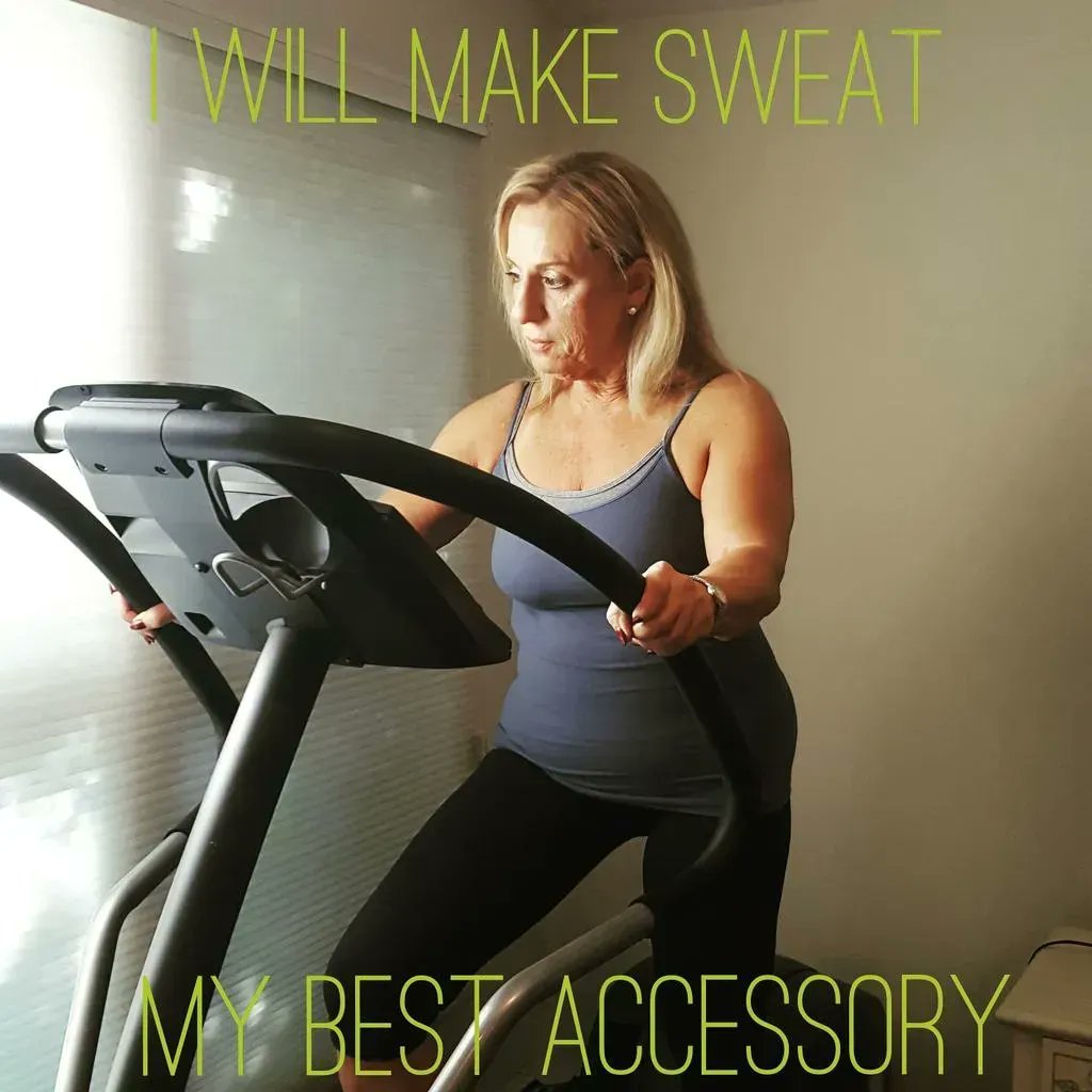 follow_Phyllis's tweet photo. "I will make sweat my best accessory."
#thisis71 #over60 #Health #healthylifestyle #fitness #FitnessMotivation #wellness https://t.co/FWGk9SeCP3