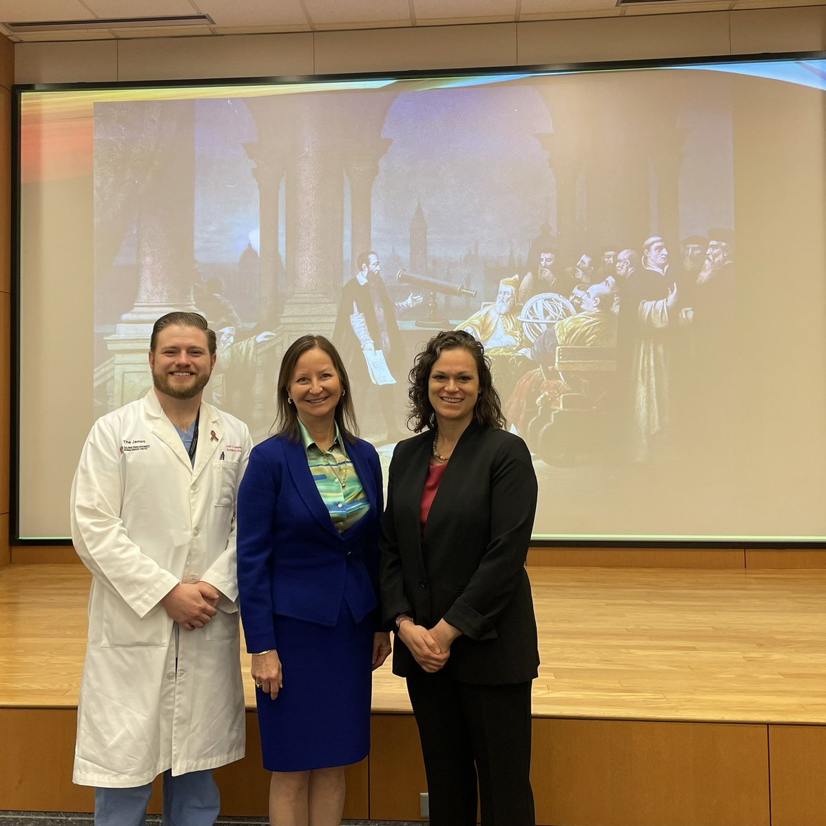 Excellent grand rounds and visit with Dr. Carol Swallow as the Kathy Maxwell visiting professor in sarcoma. 'POW!!! Disruptive intervention drives progress for rare cancers: The Surgeon as patient advocate and policy influencer.”@timpawlik @OhioStateSurg @OSUCCC_James @TARPSWG