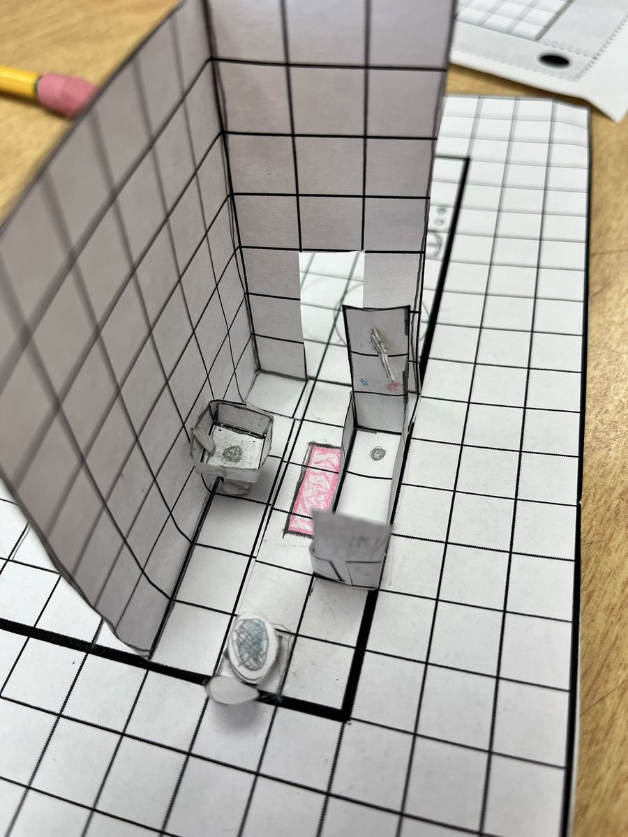 Bridgett007's tweet photo. AMS 7th grade math students working on scale, perimeter, area and proportions while designing their TINY HOMES this week! #WeAre409 https://t.co/qDvCCBjAyC