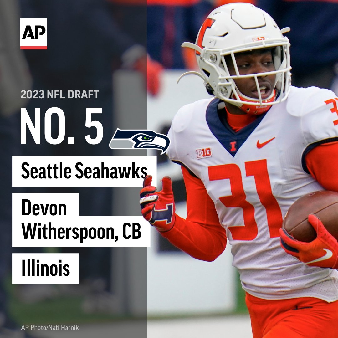 Seahawks get Illinois cornerback Devon Witherspoon NFL draft