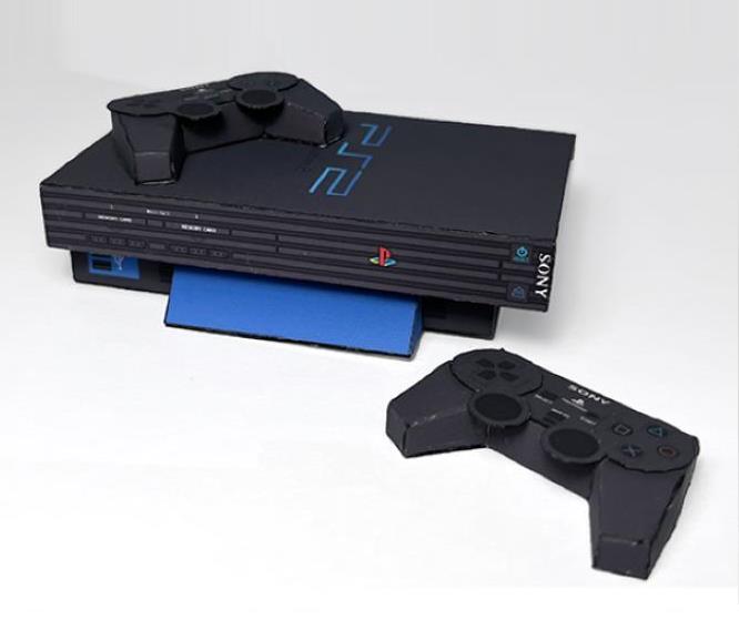 papermau on Twitter "Playstation 2 Videogame Console Mini Paper Model