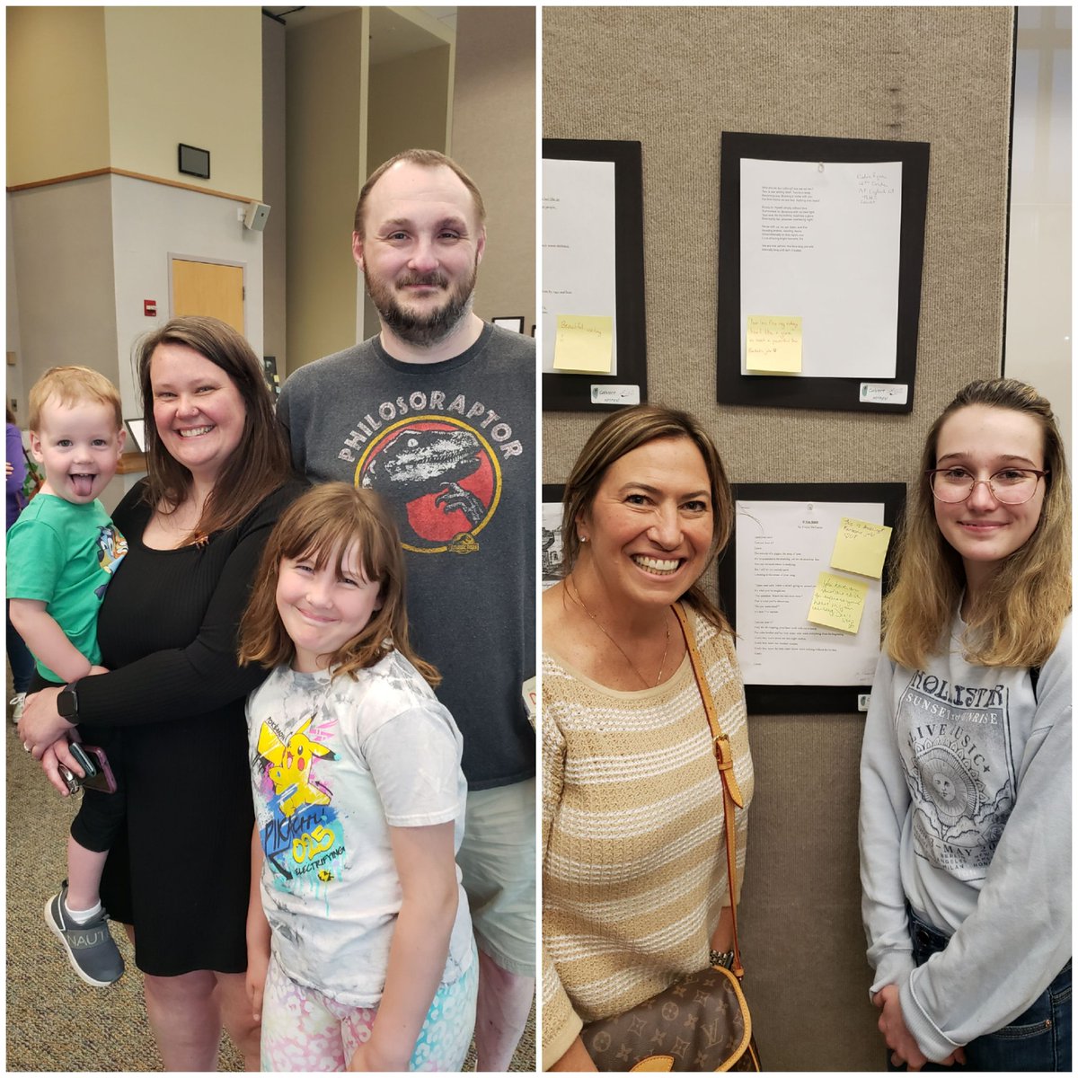 Sec_ELA_CCPS's tweet photo. A successful High School Calvert Writes Spring Showcase! Thank you students, teachers, and community members for coming to @CalvertLibrary to celebrate @calvertnet student thinking, creativity, and hard work. #calvertshines #calvertwrites 🧠📝 https://t.co/gmYQtgTr1k
