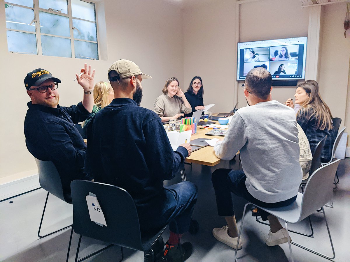 rubberstudio's tweet photo. As much as we love remote work, nothing beats face-to-face collaboration. That’s why a few weeks back we visited our friends at @Wonderbly to brainstorm new ways for making personalized books accessible to a wider audience.

More on this soon 👀. https://t.co/4TqnG9iEMn