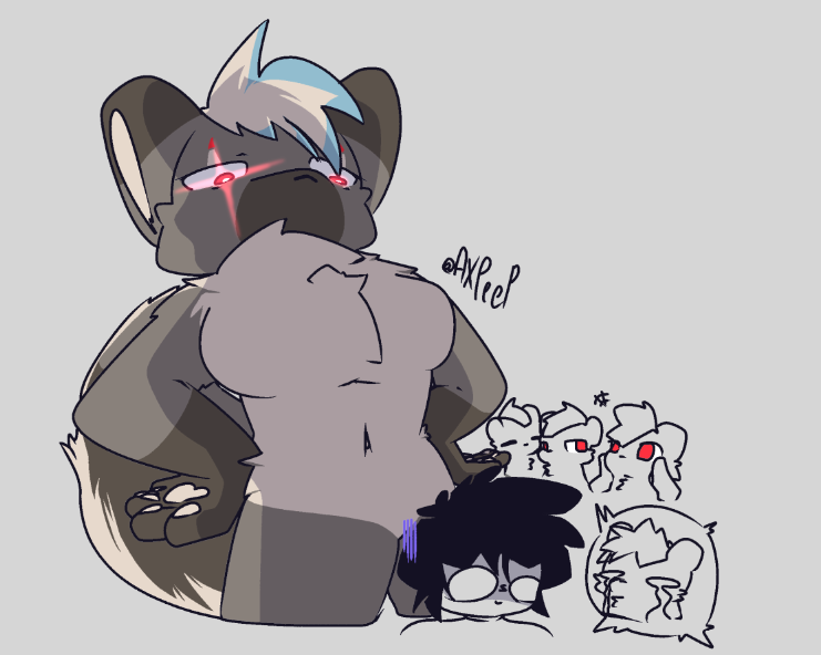 AXpeep's tweet photo. A secret boss has been provoke. 
"You shouldn't have done that..." 
#Changed #Changedgame #furryart https://t.co/HbzfAsWQMf