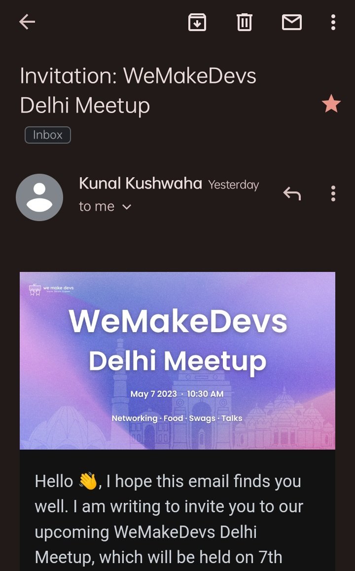 gulshanweb3's tweet image. Gonna be attending my first ever offline meet-up, organised by @WeMakeDevs 

#WeMakeDevs