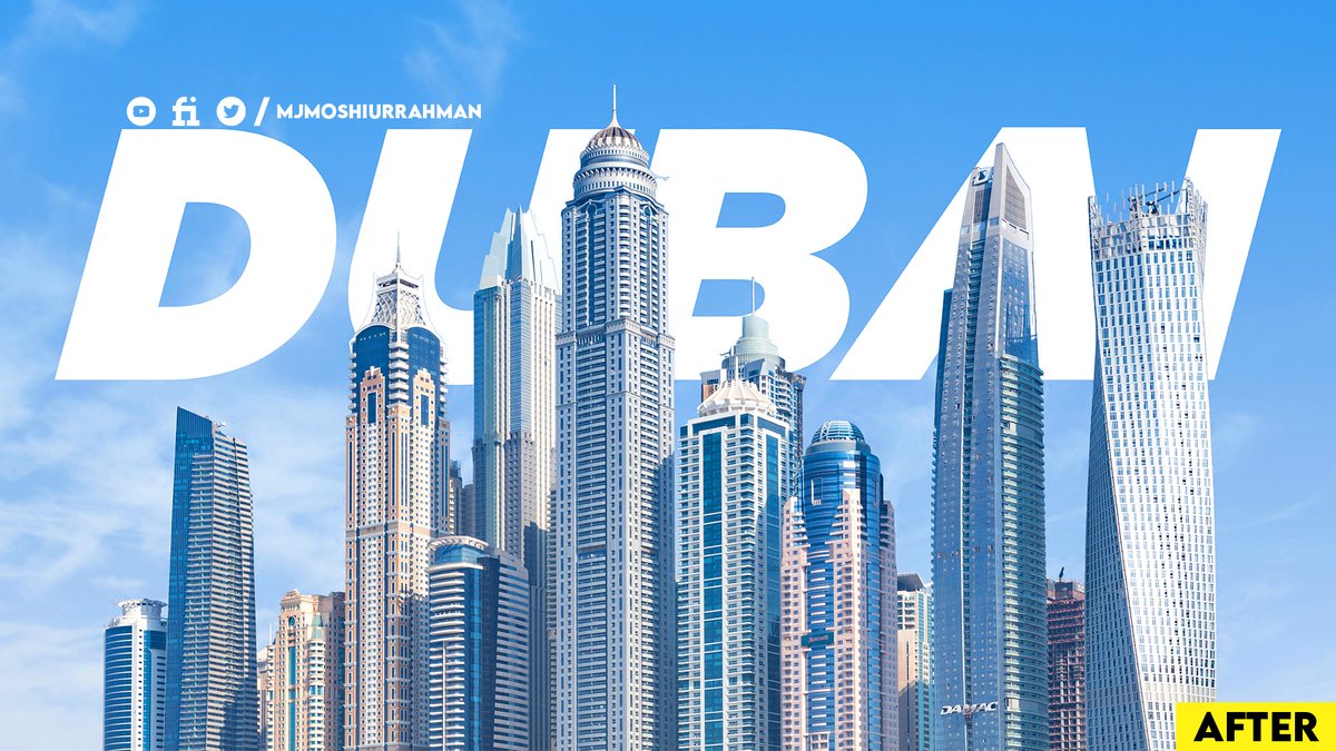 MjmoshiurRahman's tweet image. Dubai Marina #dubai #textbehindobject