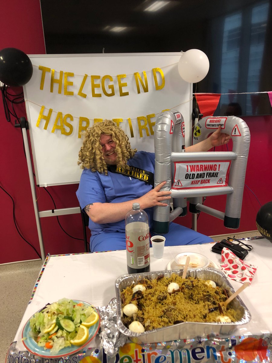 Wishing <a href="/DavidWi62718043/">David Wilson</a> all the very best in his retirement.Thank you David from <a href="/teamaccu/">Team ACCU</a> @RoyalLondonHosp @bartshealthnhstrust #nhs #nursing 💕👏🎊Now enjoy!