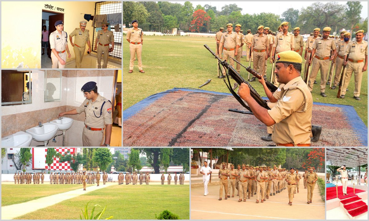 #SP_SITAPUR द्वारा रिजर्व पुलिस लाइन्स ग्राउंड में परेड का निरीक्षण करते हुए पुलिसकर्मियों के टर्नआउट व शस्त्रों की हैंडलिंग के विषय में जानकारी लेते हुए आवश्यक दिशा निर्देश दिये। साथ ही विभिन्न स्थानो की साफ-सफाई का निरीक्षण किया गया। #UPPolice
<a href="/Igrangelucknow/">IG Range Lucknow</a>