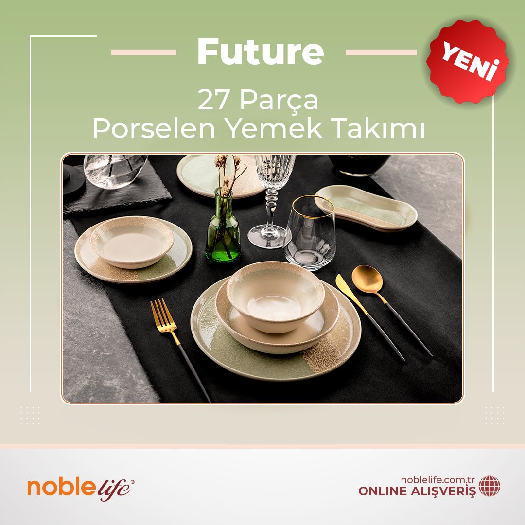 Future yemek takımımız ile sofralarınızı şımartmanın tam zamanı... Hemen keşfet! noblelife.com.tr  #porselen #yemektakımı #sofra #mutfak #onlinealışveriş #keşfet #noblelife #istanbul #türkiye #cuma #aile #kadın #çeyizlistesi