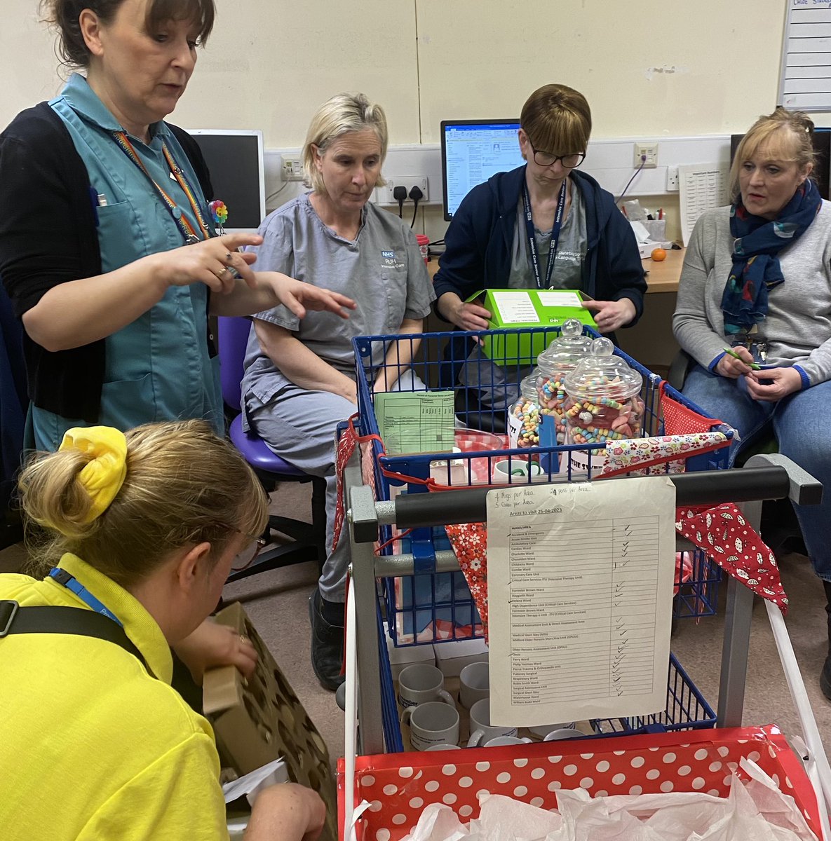 RUHsurgicalteam's tweet photo. Essential tea trolley training, our new property boxes so important for patients items we really can't loose #essentials #propertybox #patientexperience #bedhead @RUHCriticalCare @gaynorbush @JenNashUKNurse @millsy_ICU @GellAmanda @ManhiSharon @RUHsurgicalteam https://t.co/Z0CCTaw5CJ