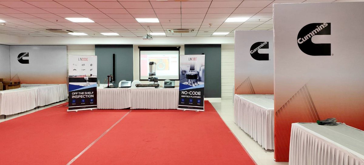 We had an amazing time showcasing our solutions at the Manufacturing Tech Show at TCPL Phaltan Plant! Check out some highlights from the event. 

@Cummins 
#cummins #CumminsPhaltanevent #automationsolution #automatedvisualinspection #manufacturingsolutions #livis #lincode