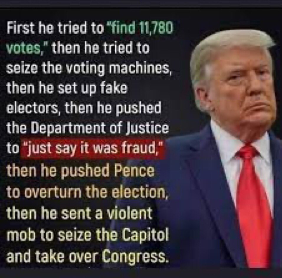 LiddleSavages's tweet photo. Jack Smith is getting closer to finally…
#IndictArrestAndConvictTrump
INDICTMENTS ARE COMING
#BigLie
#Treason
#Espionage
#January6th
#Insurrection
#LockHimUp
#ElectionFraud
#TrumpForPrison
#OverturnElection
#January6thInsurrection
#OverthrowGovernment
#TreasonHasConsequences https://t.co/xE7Jzbslei
